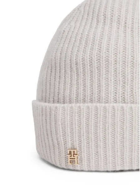 Tommy Hilfiger Kašmírová čiapka sivá