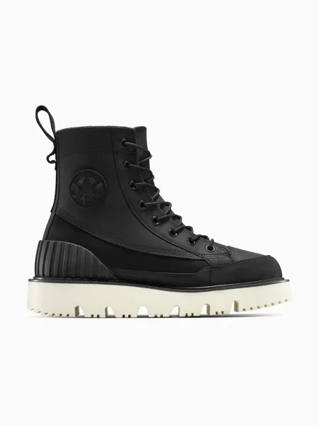 Туристически обувки от набук Converse Chuck 70 Rugged мъжки черно