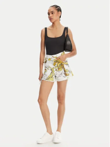 Versace Jeans Couture Džínové šortky Straight Fit bílá