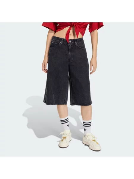 Джинсовые шорты Adidas черные