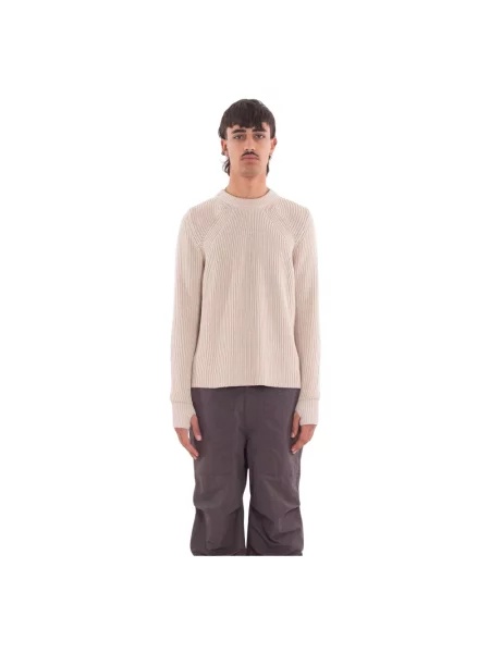 Dzianinowy sweter Jg1 biały
