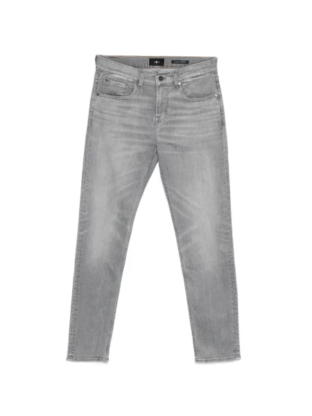 Blugi conici 7 For All Mankind gri