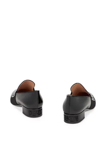 Pantofi cu toc Moschino cu autograf negru