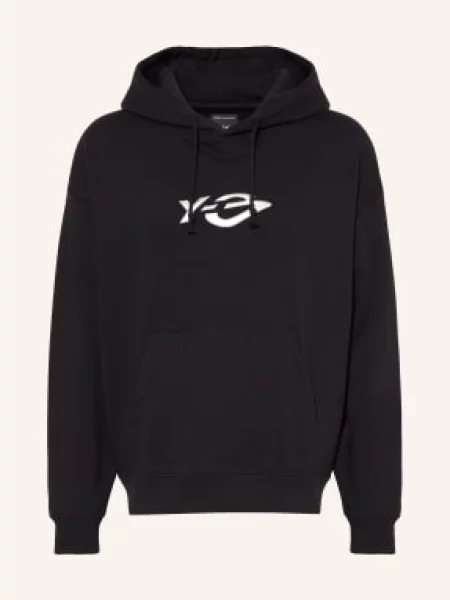 Mikina S Kapucí Liquid Logo / stříbrná černá