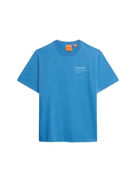 Superdry Tricou azuriu / mentă verde