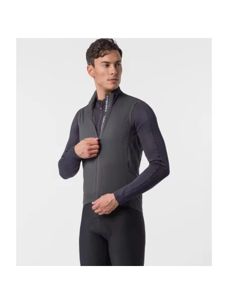 Kamizelka wiatrochron Castelli Transition Air dym S szary
