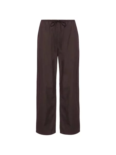 Pantaloni Leset cu cordon maro