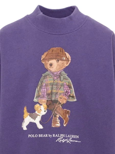 Sukienka dziecięca Polo Ralph Lauren fioletowa