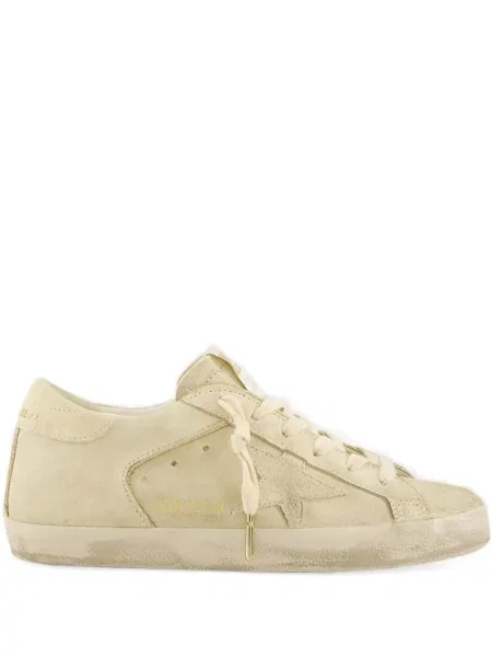 Sneakerși Golden Goose din piele de căprioară auriu