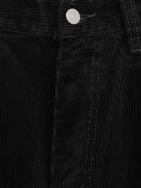 Pantaloni Carhartt Wip de catifea cord negru