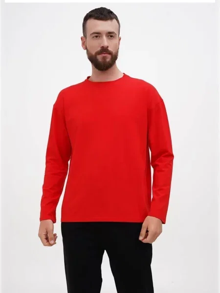 Лонгслив Hibrand красный