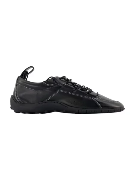 Sneakersy Samsoe Samsoe skórzane czarne