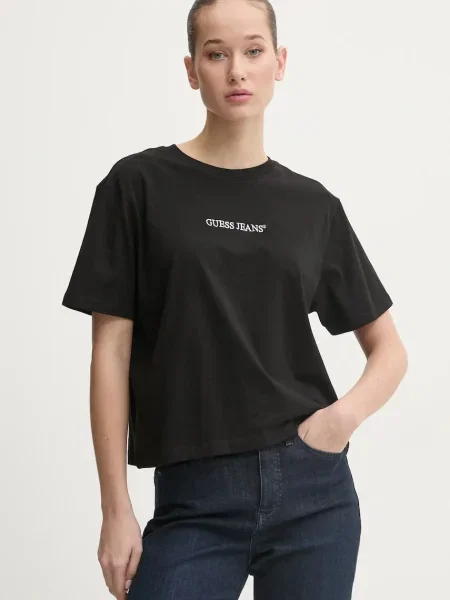 Тениска Guess Jeans черно