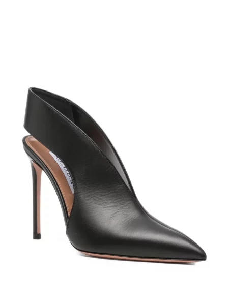 Pantofi cu toc Aquazzura slingback negru