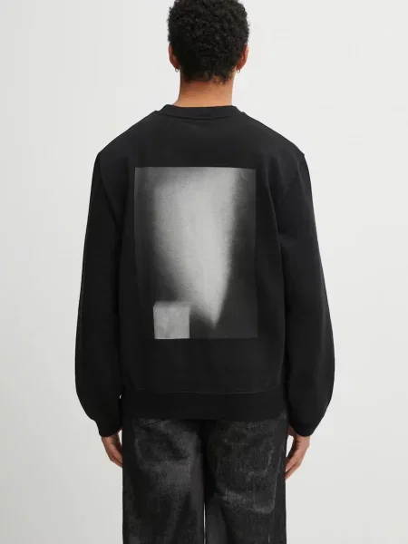 Bombažen pulover Heliot Emil črna