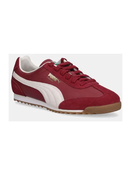 Puma sneakersy skórzane Arizona Retro bordowy czerwone