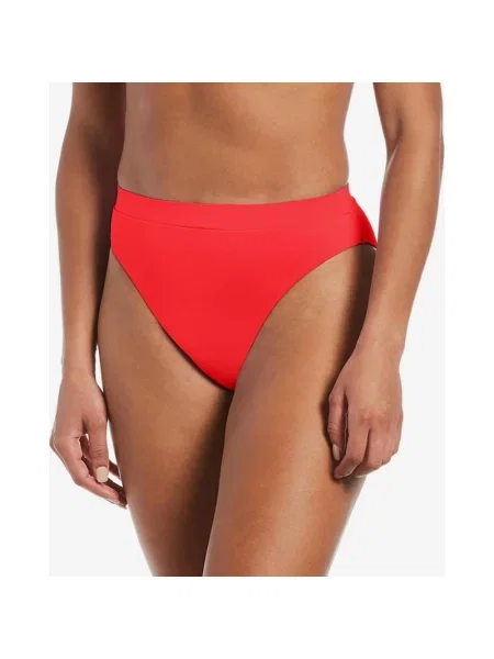 Figi od bikini Nike Swim High Talia XS czerwone