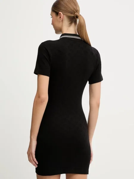 Сукня Guess PEONY mini облягаюча чорний