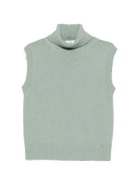 Pulover Niu' fără mâneci verde