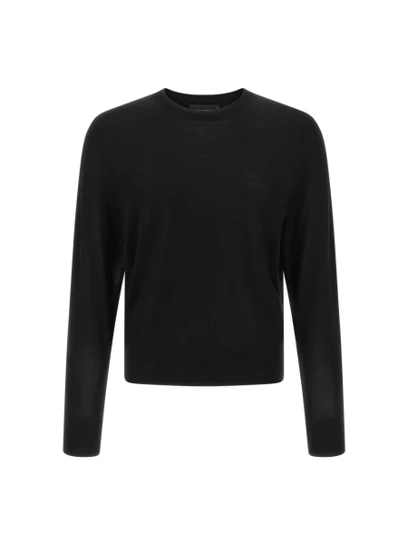 Sweter Dsquared2 wełniany czarny