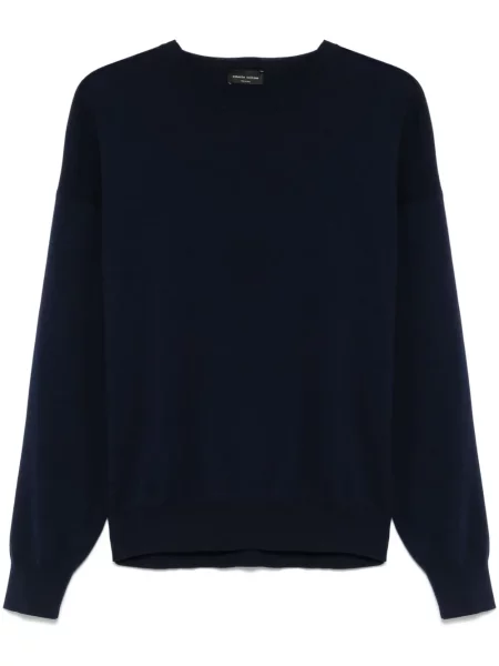 Плетена риза Roberto Collina синьо