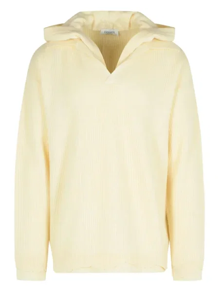 Pulover Laneus cu glugă galben