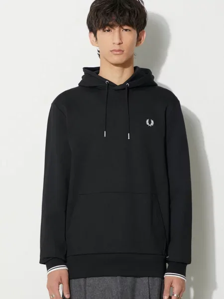 Bluza FRED PERRY Tipped Hooded Sweatshirt Black M czarna