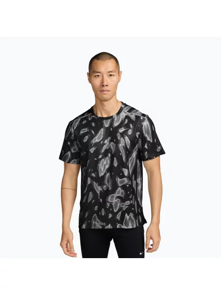 Tricou de alergare pentru bărbați Nike Miler Dri-Fit UV black negru