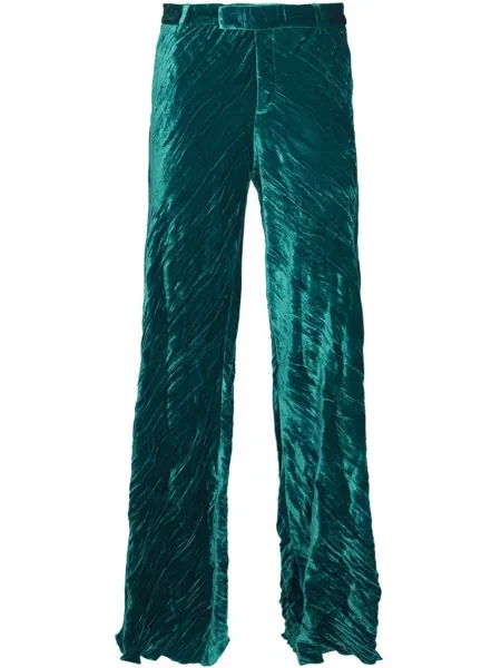 Pantaloni Etro de catifea verde