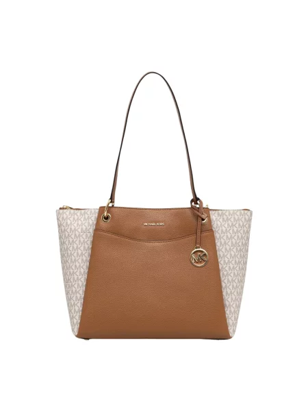 MICHAEL Michael Kors torebka shopper z imitacji skóry May beżowa