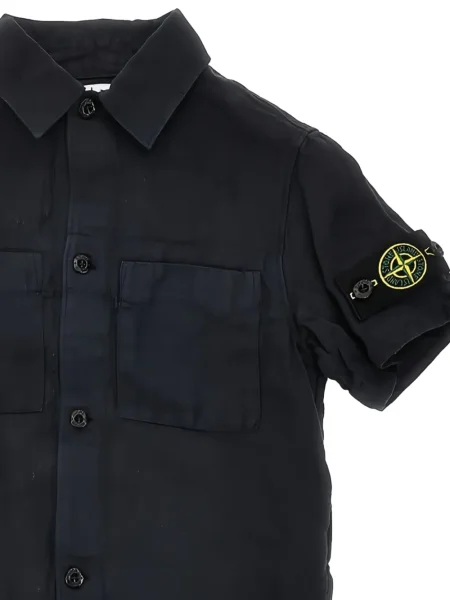 Koszula dziecięca Stone Island czarna