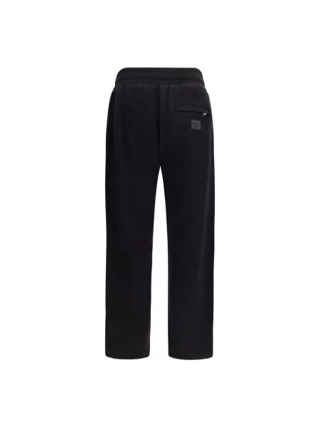 Spodnie dresowe Dolce And Gabbana frotte z logo czarne
