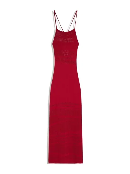 Bershka Rochie tricotat roșu