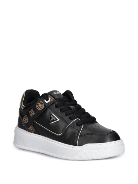 Sneakerși Guess cu imagine negru