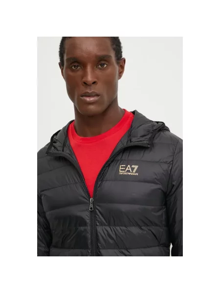 Kompaktowa kurtka puchowa Emporio Armani Ea7 czarna