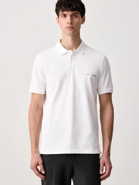 Tricou polo Hugo bej
