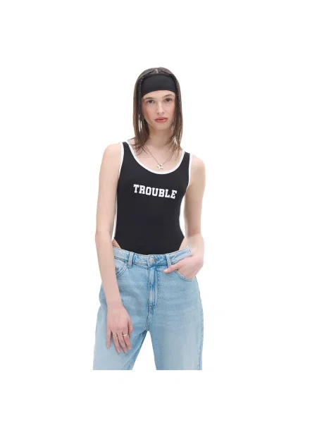 Боди Cropp черное