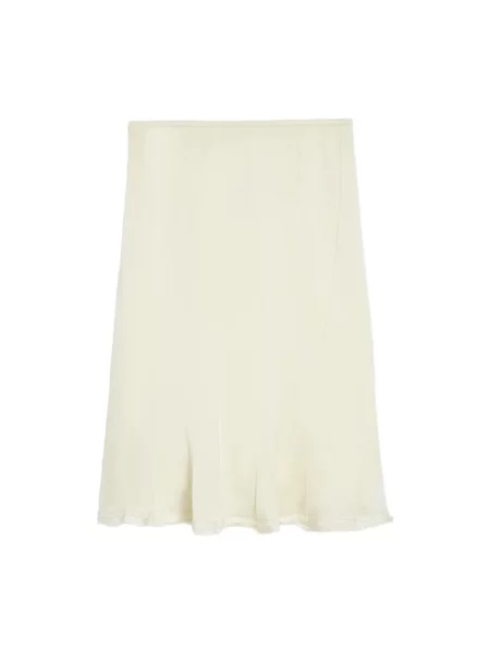 Spódnica Jil Sander wełniana niebieska