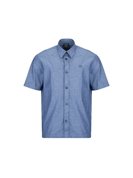 Srajca Armani Exchange s kratkimi rokavi modra