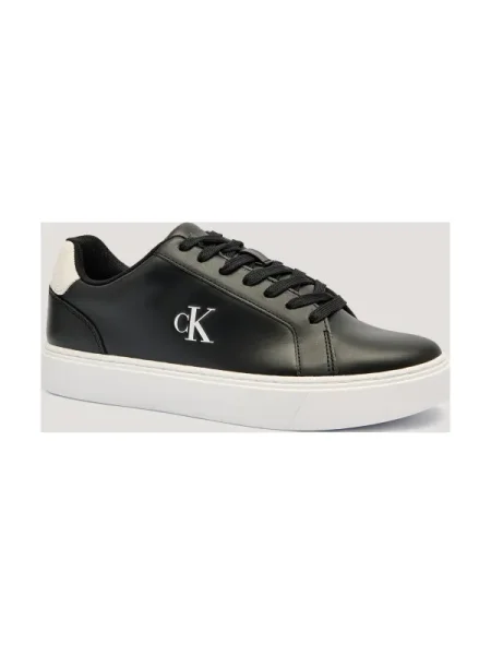 Teniși Calvin Klein din piele clasici negru