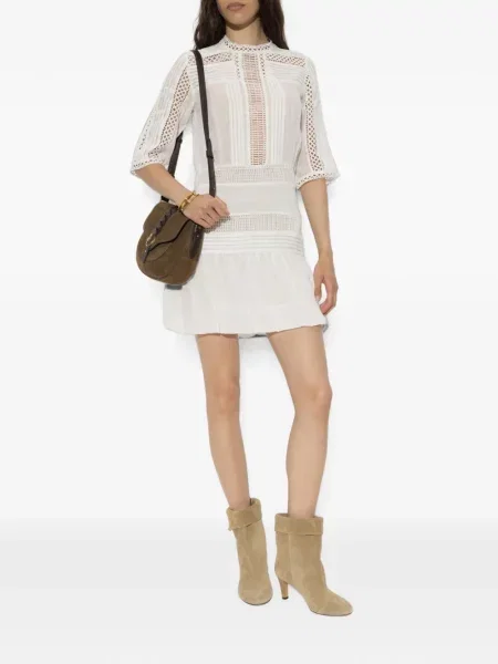 Rochie mini Marant Etoile tricotate alb