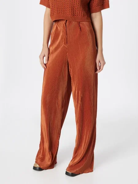 Nasty Gal Élére vasalt nadrágok rozsdavörös