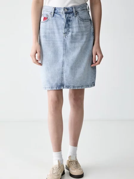Tommy Jeans sukně džínová modré