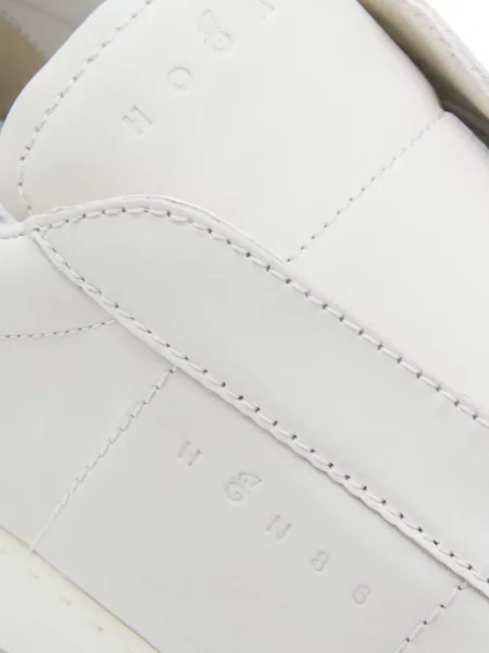 Sneakerși Hogan din piele slip-on alb