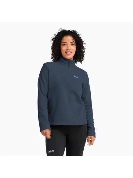 Bluză fleece pentru femei Jack Wolfskin Taunus Half Zip midnight sky