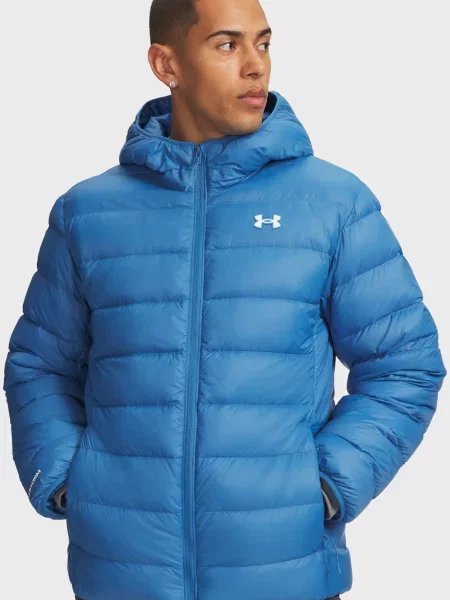 Пуховик Under Armour з капюшоном блакитний