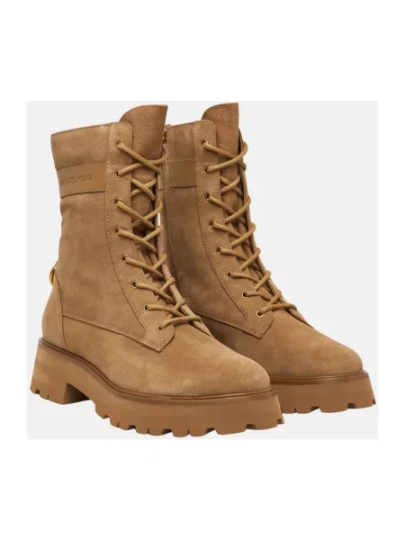 Botki Michael Kors zamszowe brązowe