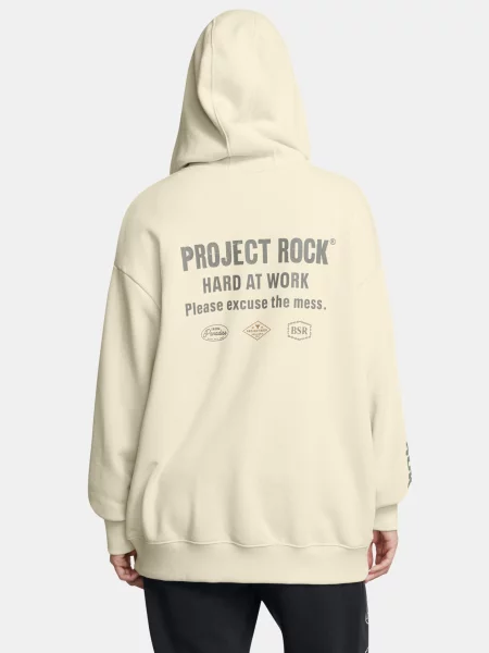 Dámska mikina Under Armour Project Rock HWT Full Zip Hard at Work silt/clay green/yellow ochre žltá
