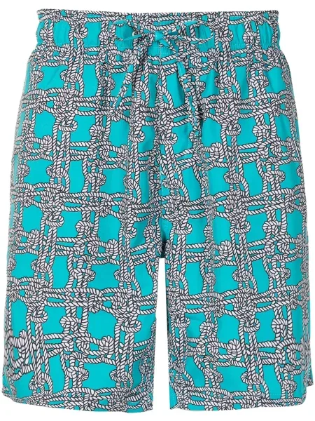 Spodní díl plavek Amir Slama s potiskem modrý