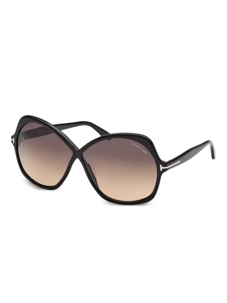 Ochelari de soare Tom Ford Eyewear cu imprimeu geometric negru